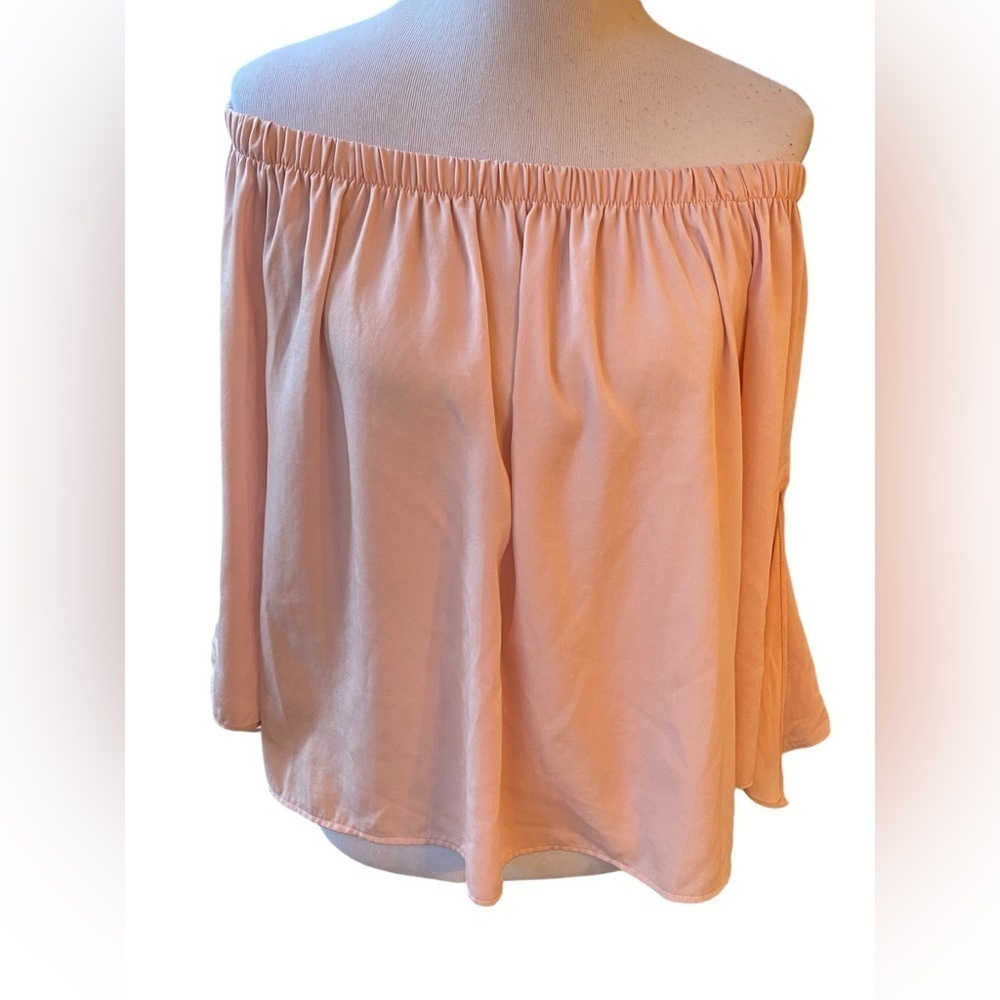 Nordstrom Soprano Brand Women's  Off The Shoulder Shirt w/Bell Sleeves Size S